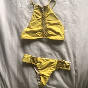 Acacia swimwear pineapple bikini set